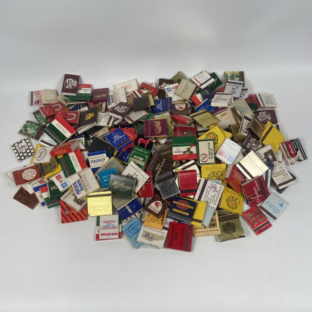 Large Lot 200+ VTG Matchbooks Restaurants, Bars Resorts And Hotels